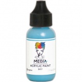 Dina Wakley Media Heavy Body Acrylic Paint - Sky - 1oz