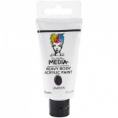 Dina Wakley Media Heavy Body Acrylic Paint - Umber