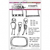 Dina Wakley Media Cling Mount Stamp Set - No Refunds