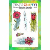 That's Crafty! Clear Stamp Set - Flowers Collection - Set 3