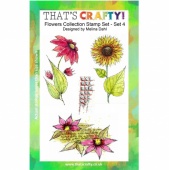 That's Crafty! Clear Stamp Set - Flowers Collection - Set 4