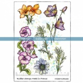Katzelkraft Unmounted Rubber Stamp Set - Floralies - KTZ289
