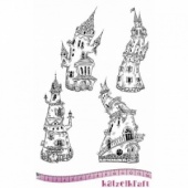 Katzelkraft Unmounted Rubber Stamp Set - Les Chateaux - KTZ172