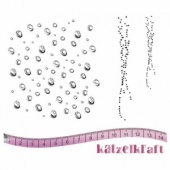 Katzelkraft Unmounted Rubber Stamp Set - Texture Droplets - KTZ147