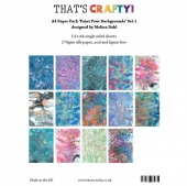 That's Crafty! A4 Paper Pack - Paint Pour Backgrounds Set 1