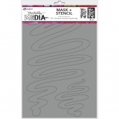 Dina Wakley Media Stencil - Meandering