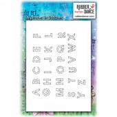 Rubber Dance Unmounted Stamp Set - Alphabet in Stitches