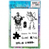 Rubber Dance Unmounted Stamp Set - Game Paperdolls