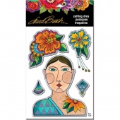 STAMPENDOUS! Laurel Burch Die Set - Blossoming Woman