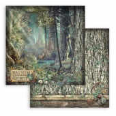 Stamperia Double Sided 12in x 12in Cardstock - Magic Forest - Forest - SBB917