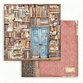 Stamperia Double Sided 12in x 12in Cardstock - Vintage Library - Door - SBB923