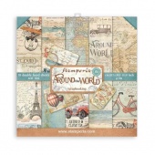 Stamperia Double Sided 8in x 8in Paper Pad - Around the World - SBBS12