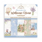Stamperia Double Sided 8in x 8in Paper Pad - Create Happiness Welcome Home - Backgrounds Selection - SBBS77