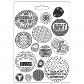 Stamperia A4 Soft Mould - Klimt - Rounded Patterns - K3PTA4516