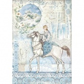 Stamperia A4 Rice Paper - Winter Tales - Horse