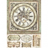 Stamperia A4 Rice Paper - Lady Vagabond - Clock with Mechanisms