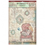 Stamperia A4 Rice Paper Selection - Alice Forever - DFSA4XAL