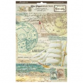 Stamperia A4 Rice Paper Selection - Around the World - DFSA4XAW