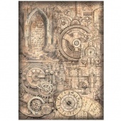 Stamperia A4 Rice Paper - Sir Vagabond in Fantasy World - Pattern - DFSA4846