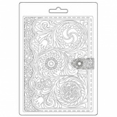 Stamperia A5 Soft Mould - Magic Forest - Book Pattern - K3PTA5645