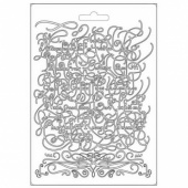 Stamperia A5 Soft Mould - Romantic Garden House - Calligraphy - K3PTA5614