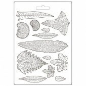 Stamperia A5 Soft Mould - Romantic Garden House - Leaves - K3PTA5613