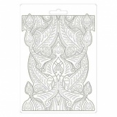 Stamperia A5 Soft Mould - Romantic Horses Saddle Pattern - K3PTA583