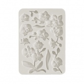 Stamperia A5 Silicone Mould - Orchids And Cats - Orchids - KACMA521