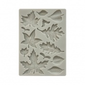 Stamperia A5 Silicone Mould - Woodland - Leaves - KACMA501