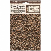 Stamperia A6 Rice Paper Backgrounds - Coffee and Chocolate - DFSAK6012