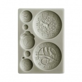 Stamperia A6 Silicone Mould - Around the World - Clocks - KACM14