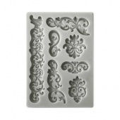 Stamperia A6 Silicone Mould - Borders and Laces - KACM19