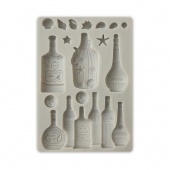 Stamperia A6 Silicone Mould - Songs of the Sea - Bottles - KACM21