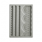 Stamperia A6 Silicone Mould - Sunflower Art - Lace and Border - KACM15