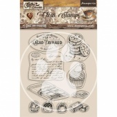 Stamperia Acrylic Stamp Set - Coffee and Chocolate - Chocolate Elements - WTK186
