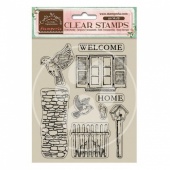 Stamperia Acrylic Stamp Set - Create Happiness Welcome Home - Birds - WTK165