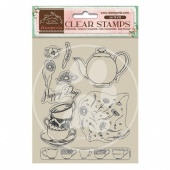 Stamperia Acrylic Stamp Set - Create Happiness Welcome Home - Cups - WTK166