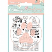 Stamperia Acrylic Stamp Set - Christmas Rose - Feliz Navid - WTKJR38