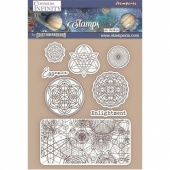 Stamperia Cling Mounted Stamp Set - Cosmos Infinity - Essence Symbols - WTKCC219