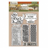 Stamperia Cling Mounted Stamp Set - Savana Grafiti - WTKCC210