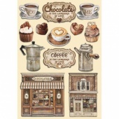 Stamperia Wooden Shapes - Chocolate and Coffee - KLSP150
