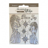 Stamperia Decorative Chips - Angels - SCB176
