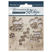 Stamperia Decorative Chips - Cats