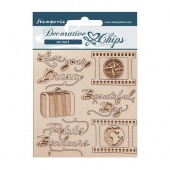 Stamperia Decorative Chips - Oh La La - Live Your Dream - SCB166