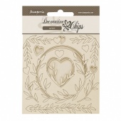 Stamperia Decorative Chips - Romance Forever - Hearts - SCB200