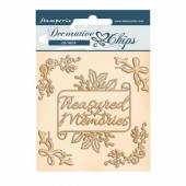 Stamperia Decorative Chips - Christmas Memories - SCB103