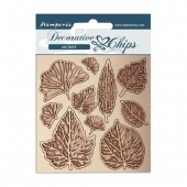 Stamperia Decorative Chips - Romantic Garden House - Leaves - SCB123