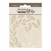 Stamperia Decorative Chips - Secret Diary - Leaves Pattern - SCB212