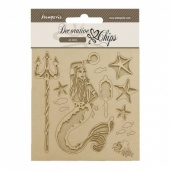 Stamperia Decorative Chips - Songs of the Sea - Mermaid - SCB182