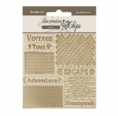 Stamperia Decorative Chips - Voyages Fantastiques - Nets - SCB204